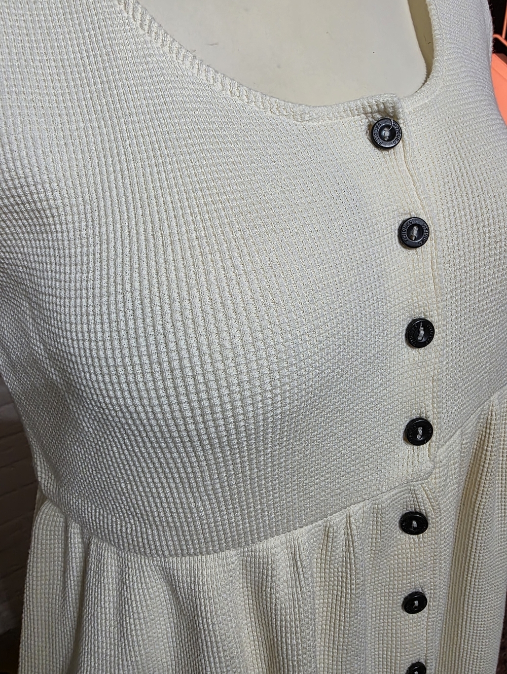 FITIGUES | Cream Botton Down Maxi Dress - Picture 2 of 9